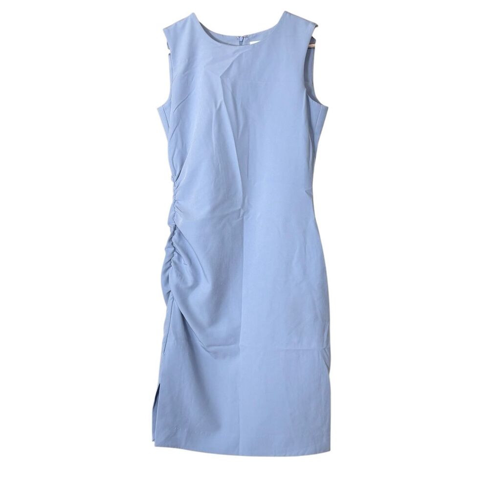 Milly Cloud Sherry Dress ruched sheath light blue size 2